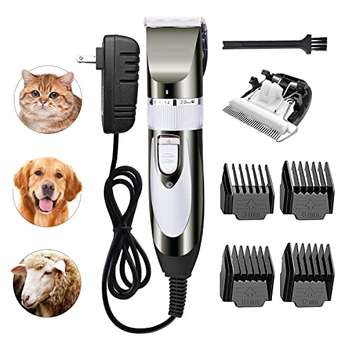 12V Professional Dog Clippers for Grooming, Electric Sheep Shears Pet Grooming Clippers for Thick Coat Heavy Duty Animal Hair Fur Trimmers Shaver