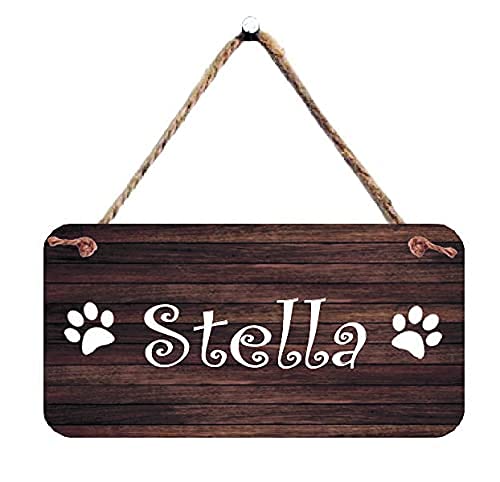 3" x 6" Aluminum Dog Crate Name Plate Sign Personalized by Florida-Funshine