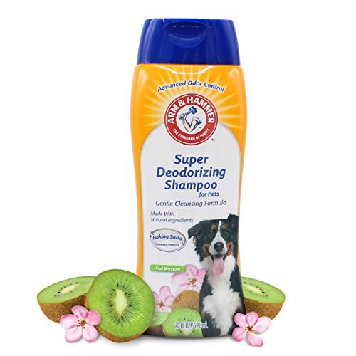 Arm & Hammer Super Deodorizing Shampoo For Dogs - Odor Eliminating Dog Shampoo For Smelly Dogs & Puppies With Arm & Hammer Baking Soda -- Kiwi Blossom Scent, 20 Fl Oz