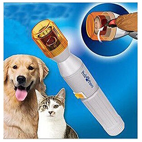 Battery Powered Safe Automatic Electric Pet Nail Clippers Trimmer Dog Cat Gentle Claw Paw Care Grinder Grooming Drill File Kit Nail Gentle Filing Wheel Shedding Manicure Pedicure Tool Set