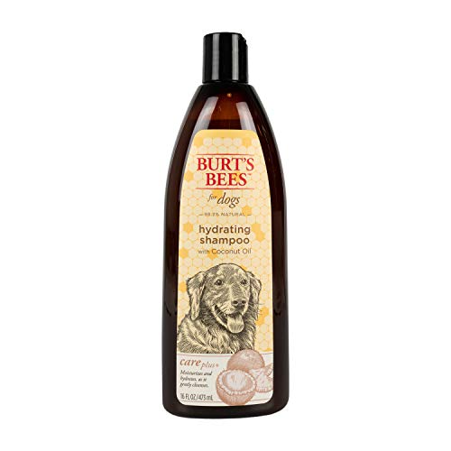 Burt's Bees for Pets Care Plus+ Natural Hydrating Shampoo with Coconut Oil + Dog Grooming Supplies - Natural Dog Shampoo and Conditioner, Burts Bees Dog Conditioner, Puppy Shampoo