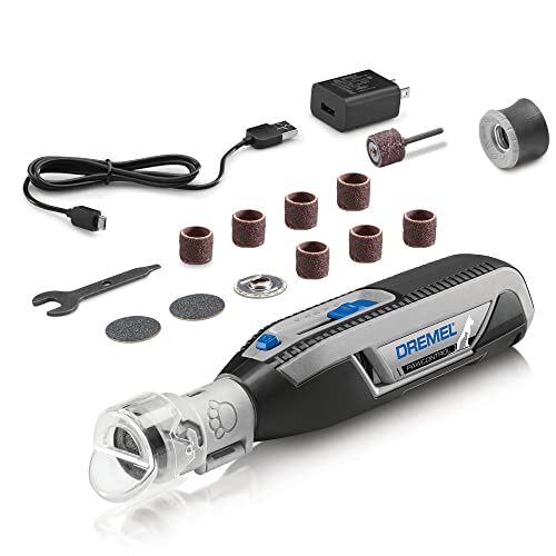 Dremel PawControl Dog Nail Grinder and Trimmer Tool Kit and 6-Pack 1/2-Inch Course Sanding Bands (7760-PGK & 408)