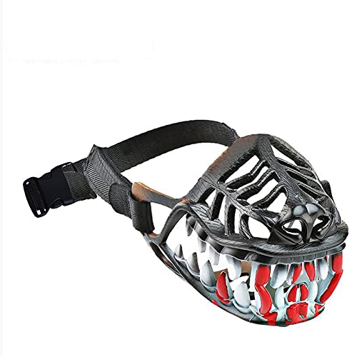 FGSDDLL Scary Dog Muzzle for Halloween,Hilarious Dog Costume Muzzle with Large Scary Teeth,This Werewolf Muzzle Might Be The Coolest Halloween Costume for Your Dog Ever!