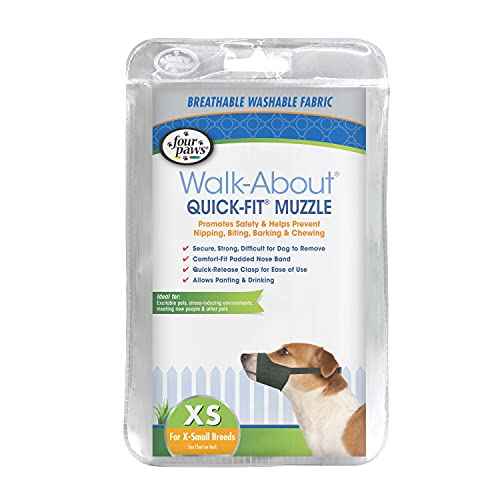 Four Paws Walk-About Quick-Fit Dog Muzzle 1 - X-Small