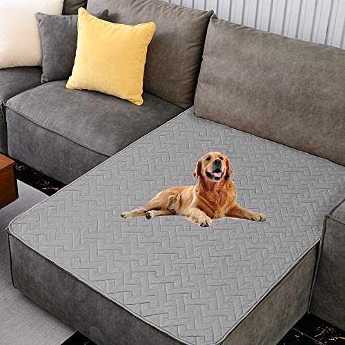 fuguitex Waterproof Dog Bed Cover Couch Cover for Pet Anti-Slip Cat Mat Pet Pad Blanket for Sofa Chair Recliner Bed Furniture Protrctor