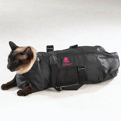 Heavy Duty Mesh Cat Grooming Bathing Restraint Bag 3 Sizes & Vet Sets Available(Medium)