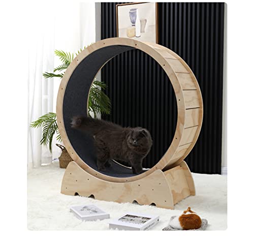 LCTTLLY Cat Exercise Wheel – Running, Spinning, and Scratching Fun, Cat Treadmill with Carpeted Runway, Kitty Cat Sport Toy, Great for Physical Activity and Reducing Boredom