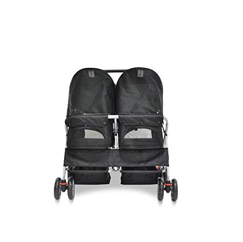 LOVEPET Side by Side Pet Stroller, More Than One Dog, Cat, Easy to Fold, Easy to Install