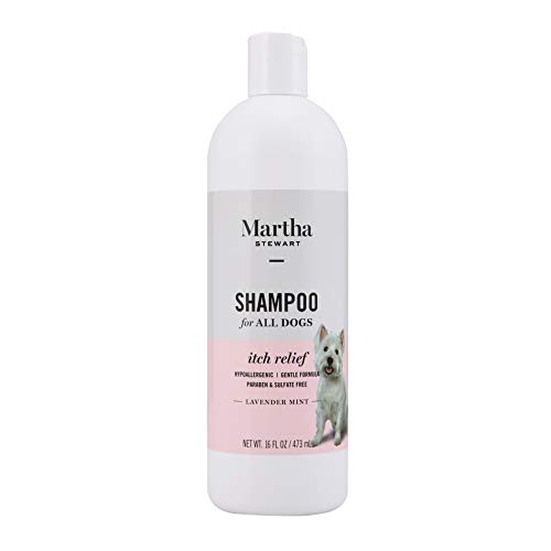 Martha Stewart for Pets Itch Relief Shampoo for Dogs | Puppy and Dog Shampoo for Dry Itchy Skin, 16 Ounces | Relieving Anti Itch Dog Shampoo for Dogs With Sensitive Skin