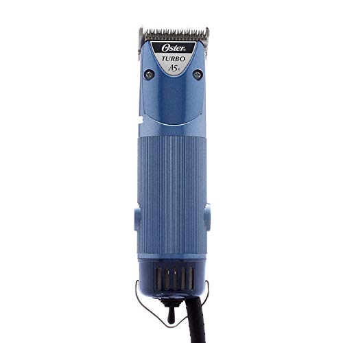 Oster A5 Hair Clippers for Dog, Cat, and Pet Grooming with 2 Speed Settings and Detachable Blade, Blue, 6.00 x 10.50 x 3.00 Inch