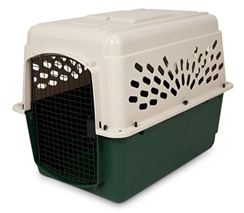 Petmate Ruffmaxx Dog Kennel Pet Carrier & Crate 28" (20-30 Lb), Outdoor and Indoor for Large, Medium, and Small Dogs - Made from Durable Recycled Material w/ 360-Degree Ventilation
