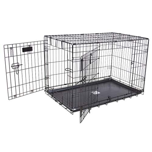 Precision Pet Products Two Door Provalue Wire Dog Crate, 42 Inch, For Pets 70-90 lbs