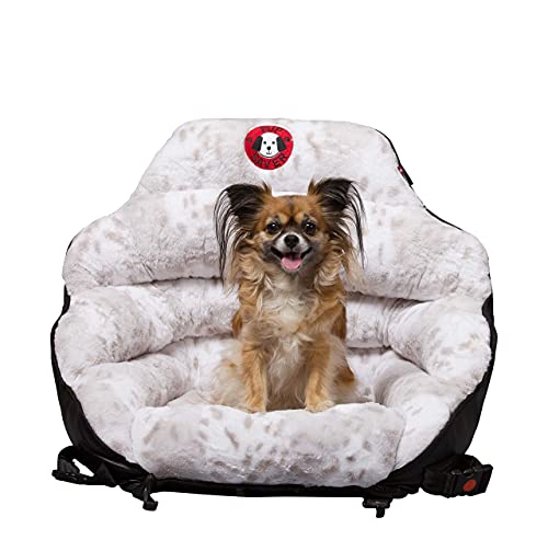 PupSaver Dog Car Seats for Small & Medium Dogs | Travel Booster Pet Car Seat | Crash-Tested Car Dog Bed | Works with Pup Saver Seat Belt Harness | Recommended for Dogs Up to 30lbs