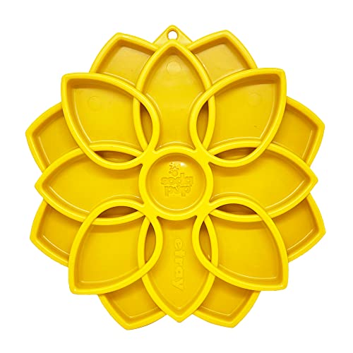 SodaPup Mandala eTray – Durable Slow Feeder Tray Made in USA from Non-Toxic, Pet-Safe, Food Safe Material for Mental Stimulation, Calming, Avoiding Overfeeding, Slow Eating, Healthy Digestion & More