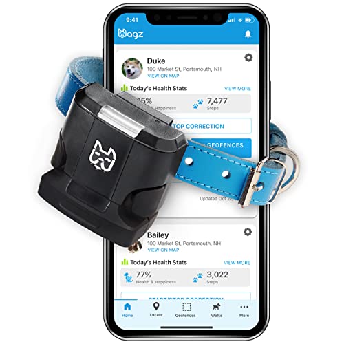 Wagz® Freedom Smart Dog Collar™ with New Boost Battery for Nearly 3X More Battery Life – Shock-Free Wireless Fence & Wellness System, Virtual Geofences, GPS Location & Activity/Health Tracking