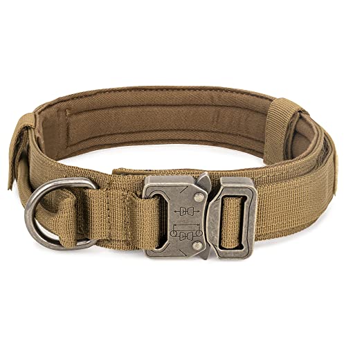 WOLF TACTICAL Dog Collar for Large Dogs Military Heavy Duty Dog Collars for Large Dogs Pitbull Collar German Shepherd Collar