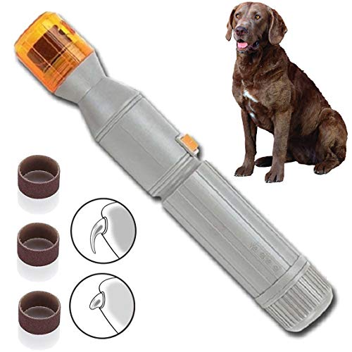 ZLZB Pet Dog Nail Grinder, Pet Nails Trimmer for Small and Medium Dogs, Dog Paws Nails Grooming,Dog Nail Clippers,Dog Nails Trimmer,Painless & Quiet Pet Nails Grinder