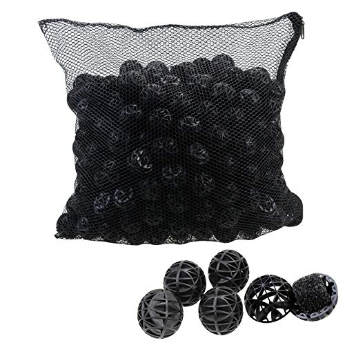 AQUANEAT 1.25” /1.4" Large Bio Balls for Pond Filter Koi Pond Aquarium Fish Tank Sump Filter Media with Free Media Bag 300pcs (1.4")
