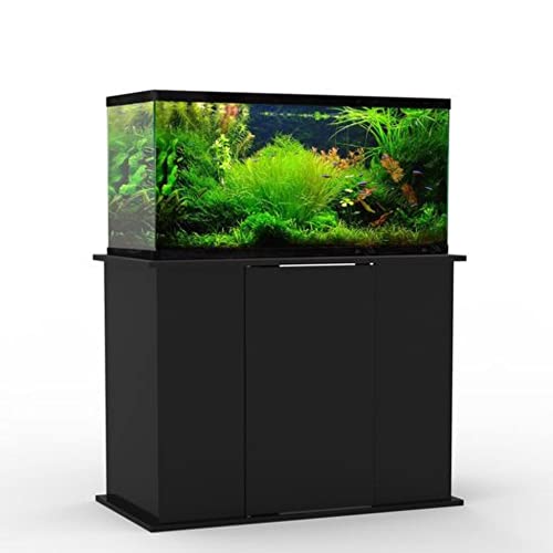 Aquatic Fundamentals, 50/65 Gallon Wood Aquarium Stand, 37.37" L x 19.37" W, Black