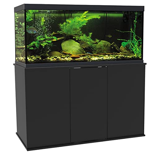 Aquatic Fundamentals, 75/90 Gallon Wood Aquarium Stand, 49.5" L x 19.5" W, Black