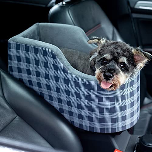 Cathpetic Dog Car Seat - Travel Puppy Car Seat for Single and Double Parts Consoles, Dog Car Seats for Small Dogs, Portable Dog Booster Seat Machine Washable