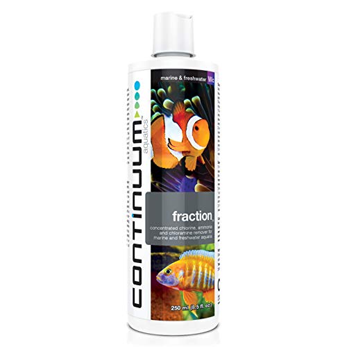 Continuum Aquatics Fraction - Concentrated Water Conditioner Instantly Removes Chlorine, Ammonia, and Chloramine in Marine Saltwater and Freshwater Aquariums
