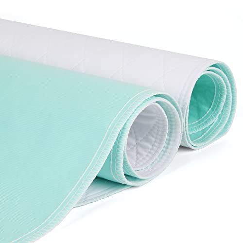 CoolShields Waterproof Bed Pad Washable 34" x 52"(Pack of 1), Incontinence Bed Pad with 8 Cups Absorbency, for Elder, Children and Pets[Oeko-Tex Certified]