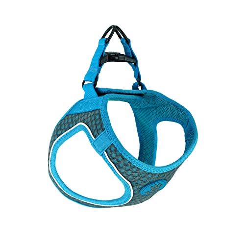 DOCO Athletica Small Dog Quick FIT Mesh Harness │ 2 Leash Clips, Heavy Duty No Choke Vest, Lightweight Reflective (Dogs and Puppies Under 30 lbs)