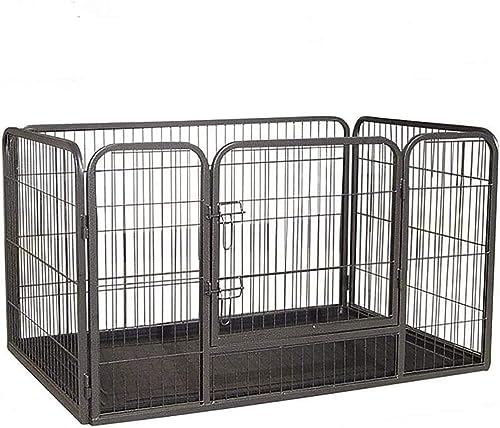 Doggy Style Heavy Duty Whelping Pen with Abs Tray Puppy Play Pen Puppies Cage Crate Cartes Cages Dog Training Playpen for Dogs and Puppies (Small)
