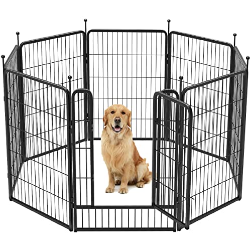 FXW Rollick Dog Playpen Designed for Camping, Yard, 40" Height for Small/Medium Dogs, 8 Panels