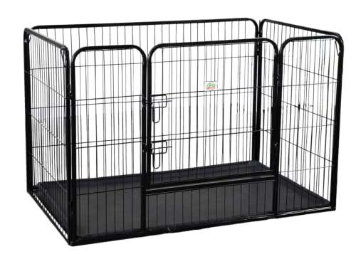 Go Pet Club 50" Heavy Duty Play Pen, Black