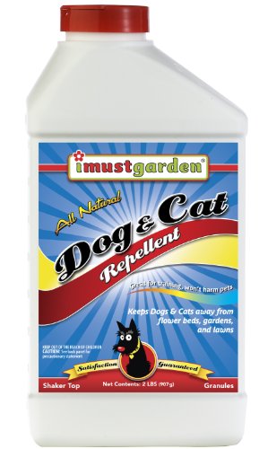 I Must Garden Dog and Cat Repellent: All Natural Granular Stops Digging in Gardens, Flower Beds, Pots, and Lawns – 2lb Easy Shaker Jar