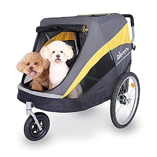 Ibiyaya Hercules Large Pet Stroller for One Large or Multiple Medium Dogs - Easy to Carry Stroller - Premium Pet Travel Accessories