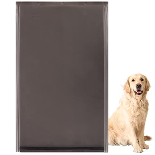 Impresa - Large Replacement Pet Door - Flexible Doggie Door Flap for Small, Medium, and Big Dogs and Cats - Weather Resistant - (10 1/8 x 16 7/8 Inches)