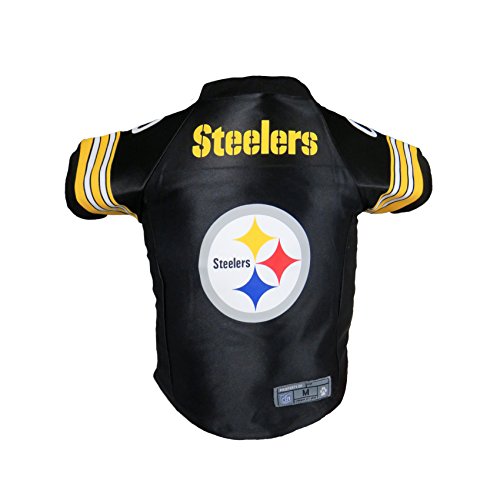 Littlearth Unisex-Adult NFL Pittsburgh Steelers Premium Pet Jersey, Team Color, Small