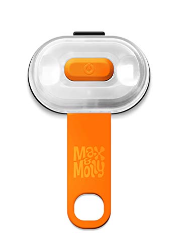 Max & Molly Dog Collar LED Light, Hiking Gear, USB Rechargeable, For Small, Medium, Large Dogs, Bright Safety Lights for Night Walking, Running, Camping, Bike, 100% Waterproof, Durable Silicone Band