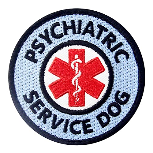 Medical Alert Not All Disabilities are Visible Psychiatric Service Dog Vests/Harnesses Emblem Embroidered Fastener Hook & Loop Patch (Psychiatric)