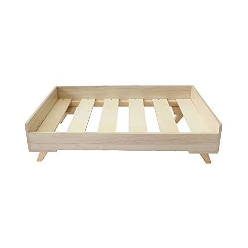 Midlee Raised Wooden Dog Bed Frame- Small