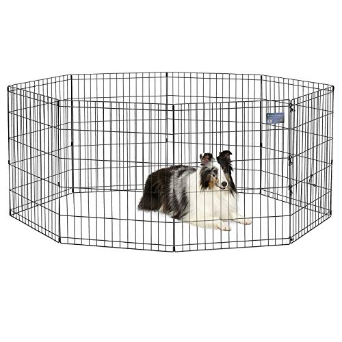 MidWest Homes For Pets Foldable Metal Dog Exercise Pen / Pet Playpen, 24'W x 30'H