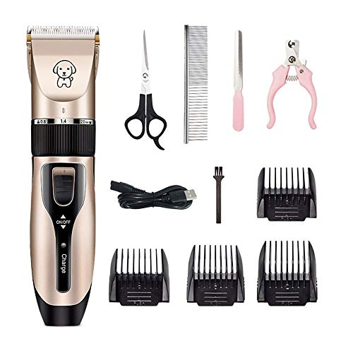 MISCYDER Electrical Pet Clipper Professional Grooming Kit Rechargeable Pet Cat Dog Hair Trimmer Shaver Cordless Set Animals Hair Cutting Machine