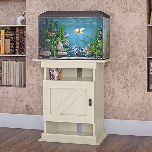 Ollie & Hutch Farmington Flipper, Ivory Oak Aquarium Stand