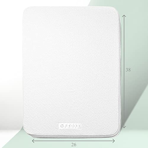 Organic Cotton Pack N Play Mattress | Dual-Sided Premium Memory Foam CertiPUR-US Portable Baby Crib Pad, Firm Side for Infants & Soft for Toddlers, Waterproof & Washable Cover, 38"x26" Playard/Playpen