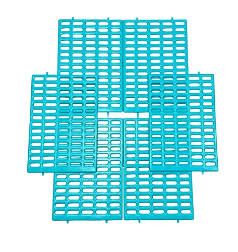 Paul Revere Hardware Rabbit Cage Resting Mat - Pack of 6 (Made in The USA) (Teal)