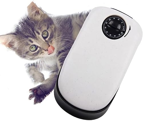 PAWISE Automatic Cat Feeders 1 Meal Automatic Dog Feeder,Dog/Cat Food Dispenser 1.5 Cup, Schedule Meal or Treat, with 48-Hour Timer