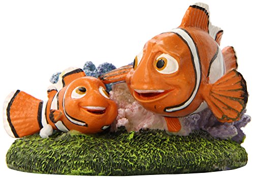 Penn-Plax Finding Nemo Resin Ornament for Aquariums, Nemo and Marlin, 4-Inch (NMR7)