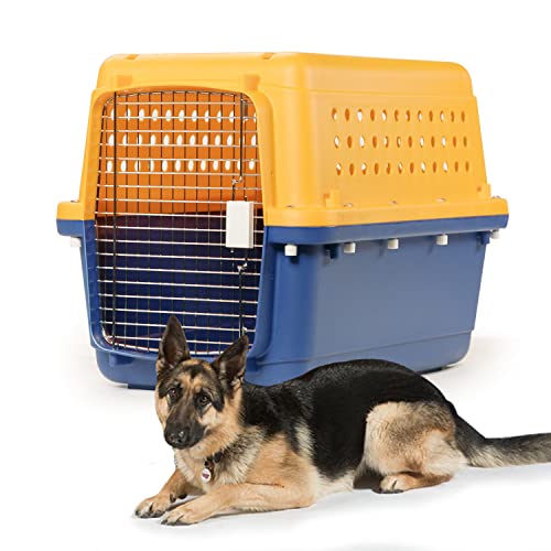 Pet-Express Pet Crate - Durable, Heavy Duty Dog Cat Kennel, IATA Airline Approved Pet Carrier, Pet Palace Dog Kennel, Travel Dog and Cat Crate for Large Dogs Indoor or Outdoor, 7 Sizes