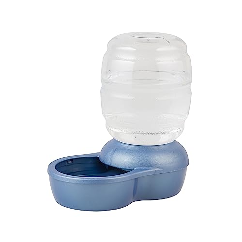 Petmate Replendish Gravity Waterer Cat and Dog Water Dispenser 0.5 GAL, Blue