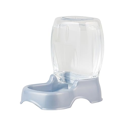 Petmate Replendish Gravity Waterer With Microban for Cats and Dogs, 3 Gallon, Pearl Ash Blue, 24406