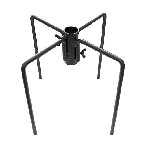 Pole Stabilizer Stand Base with 4 Prongs for 1/2" or 3/4” Freestanding Poles – for Hanging Bird Feeder and Lantern, Outdoor In-Ground Support