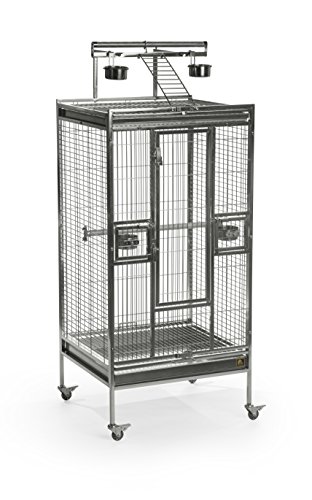 Prevue Pet Products Stainless Steel Play top Bird Cage, Stainless Steel, Medium